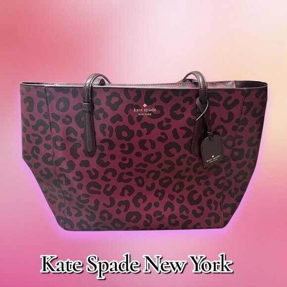 Kate Spade New York Leopard Print Tote Bag – Preowned Excellent Condition - Picture 1 of 11
